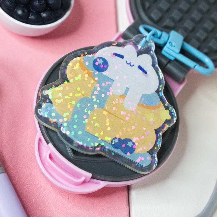Acrylic Keyring: Mewberry Pancakes Acrylic Keyring: Mewberry Pancakes