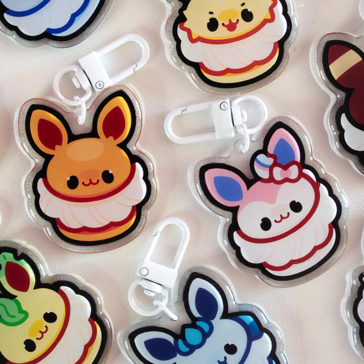 Acrylic Keyrings: Eeveelutions Acrylic Keyrings: Eeveelutions