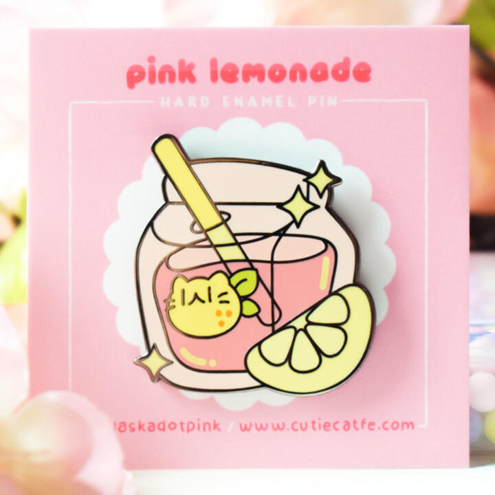 Enamel Pin: Pink Lemonade (OC) Enamel Pin: Pink Lemonade (OC)